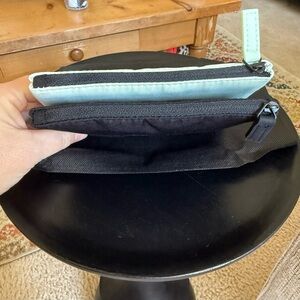 Prada Beauty Double Pouch in Black and Mint Green New in Packaging